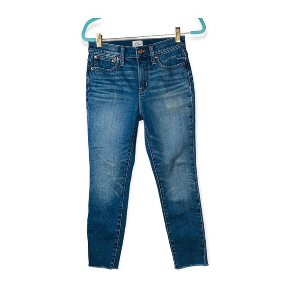 J.Crew Toothpick 9” frayed cropped jeans - Picture 5 of 9